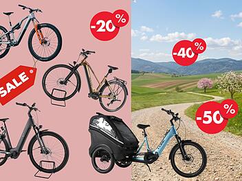 Cube E‑Bikes bis zu 60 % günstiger Cube E‑Bikes bis zu 60 % günstiger