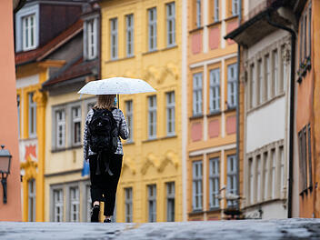 Wochen-Wetter für Franken und Bayern: Schnee und Regen Wetter, Regen in Bamberg