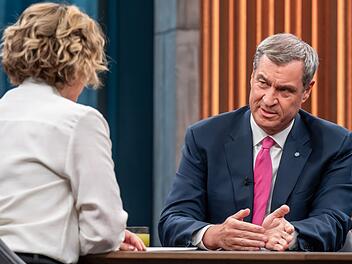 Bei "Caren Miosga" Markus Söder gab sich bei "Caren Miosga" betont staatsmännisch.