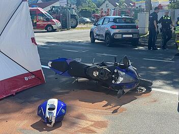 Kronach: Heftiger Unfall auf Kreuzung - Motorradfahrer schwer verletzt Kronach: Heftiger Unfall auf Kreuzung - Motorradfahrer schwer verletzt