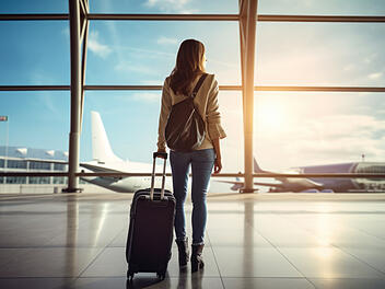 Steigende Kerosinpreise und der Konflikt im Nahen Osten führen zu Flugausfällen und Unsicherheiten in der Reisebranche, was insbesondere den Sommerurlaub beeinträchtigen könnte. Flughafen, Flugzeug, Kerosin
